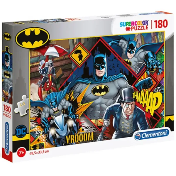 DC Comics Batman Supercolor puzzle 180ks - Clementoni obrázok 1