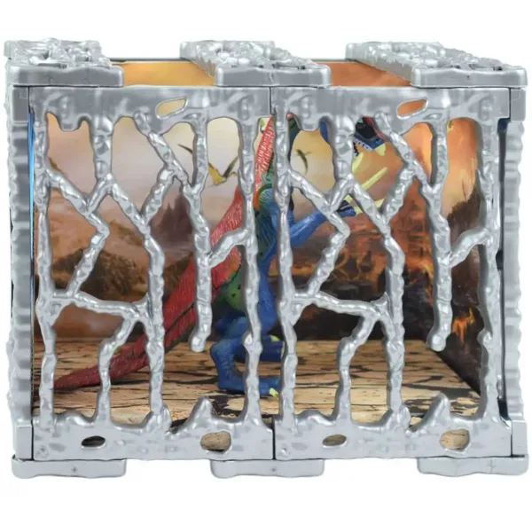 Dino World: Podrobne vypracovaný Therizinosaurus 20 cm figúrka v klietke obrázok 3