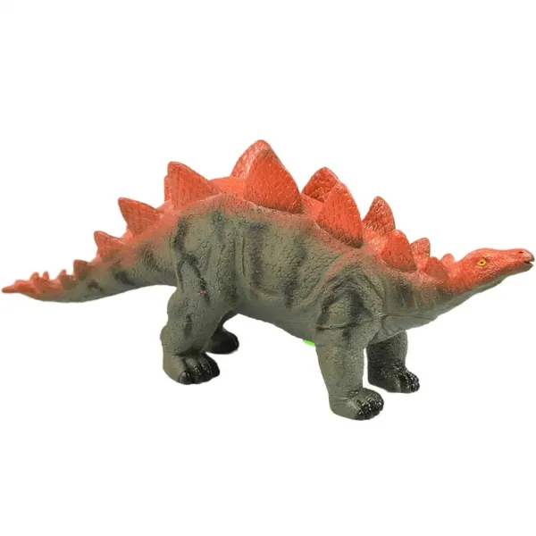 Dino World: Vinylová figúrka dinosaura Stegosaurus so zvukom a bavlnenou výplňou 35 cm obrázok 2