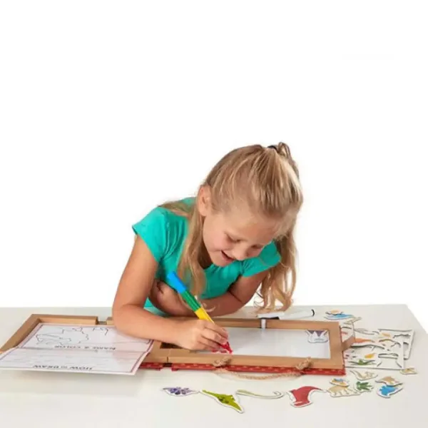 Melissa & Doug: Dinosaurus zmazateľný magnetický kreatívny set na kreslenie obrázok 3