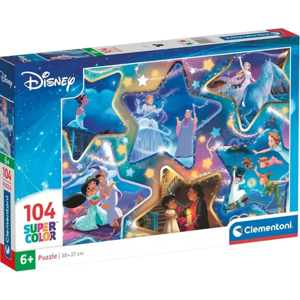 Disney Magické okamihy 104ks Supercolor puzzle - Clementoni obrázok 1