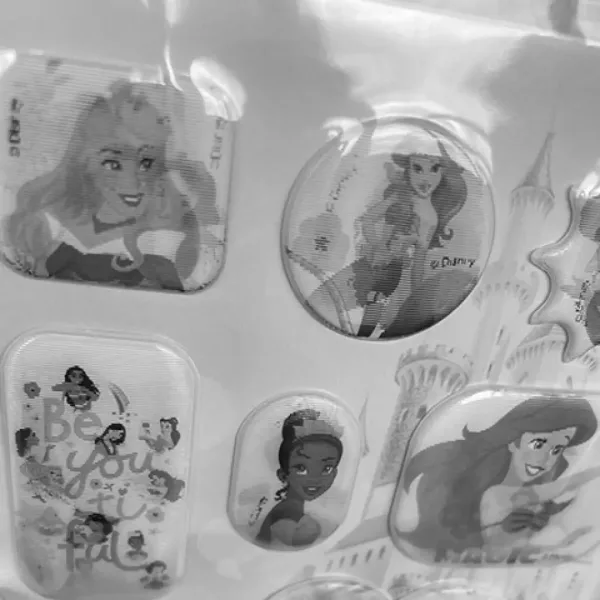 Disney: Disney Princess 13-dielny set hologrmových 3D nálepiek obrázok 2