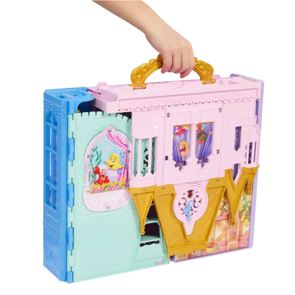 Disney Princezné Hrad S Dlhými Vlasmi Bábikou - Mattel obrázok 6