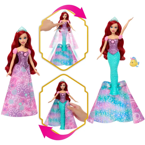 Disney Princezné - Rozprávková Premena Ariel - Mattel obrázok 3