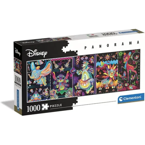 Disney Vintage farebné 1000 dielne panoráma puzzle - Clementoni obrázok 1