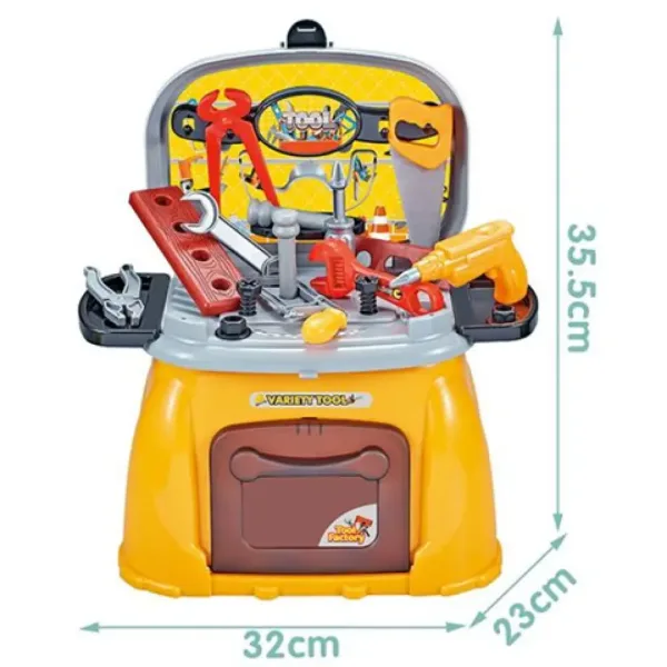 DIY stôl set v prenosnom sedadielku 32x35,5x23cm obrázok 2