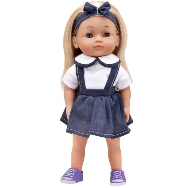 Dolls World: Po slovensky hovoriaca bábika Charlotte v riflovej sukni obrázok 3