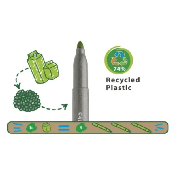 Eco Family Jumbo 12 dielny set farebných fixiek  - Carioca obrázok 2