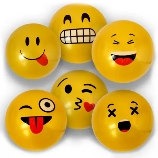 Emoji gumová lopta vo viacerých verziách 23cm obrázok 7