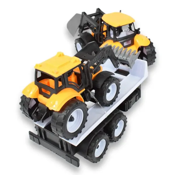 Engineering Truck: 2-dielna súprava Traktor s prívesom a pracovným strojom 46cm obrázok 4