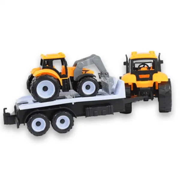 Engineering Truck: 2-dielny set pracovných strojov s traktorom na drevo a trailerom obrázok 3