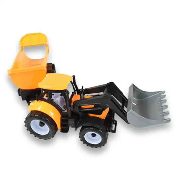 Engineering Truck: Bagrový traktor pracovný stroj s prívesom 45 cm obrázok 2