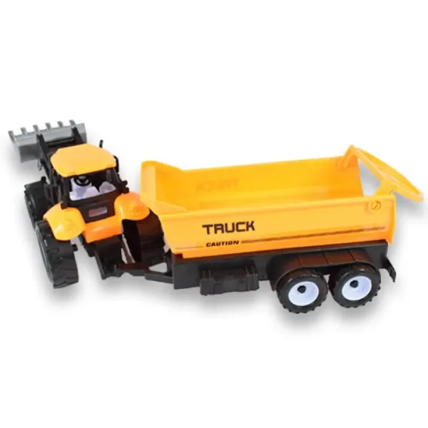 Engineering Truck: Bagrový traktor pracovný stroj s prívesom 45 cm obrázok 3