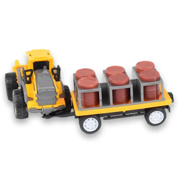 Engineering Truck: Traktor s olejovými sudmi a prívesom 24cm obrázok 2