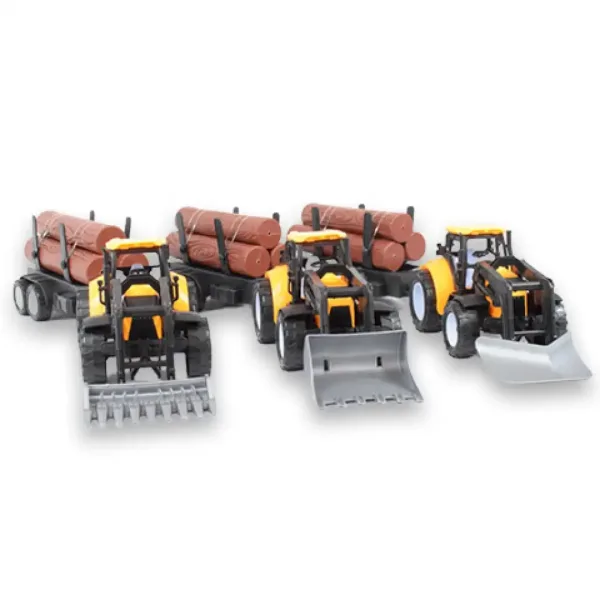 Engineering Truck: Traktor s vlečkou na drevo v rôznych verziách 43 cm obrázok 2