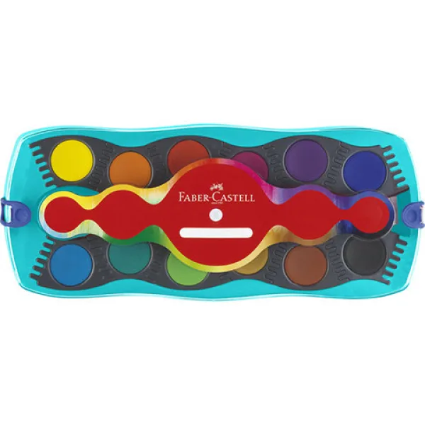 Faber-Castell: Akvare, 12 farieb, tyrkysový set obrázok 2