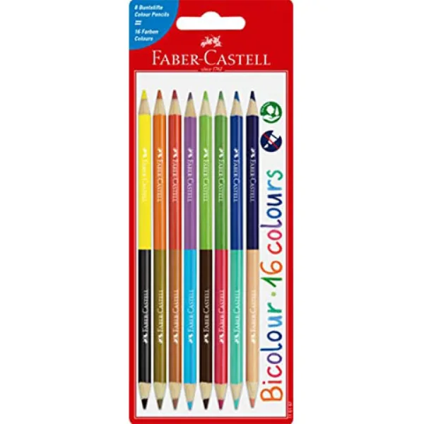 Faber-Castell: Bicolor farebný ceruzový set 8ks