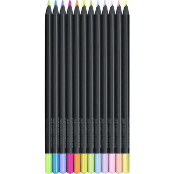 Faber-Castell: Black Edition Pastel 12 dielny set farebných ceruziek obrázok 2