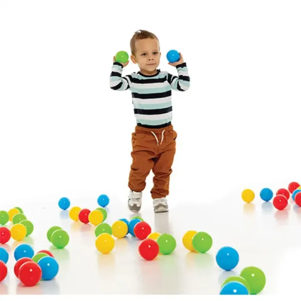 Farebné lopty v sieťke 100 ks - D-Toys obrázok 3