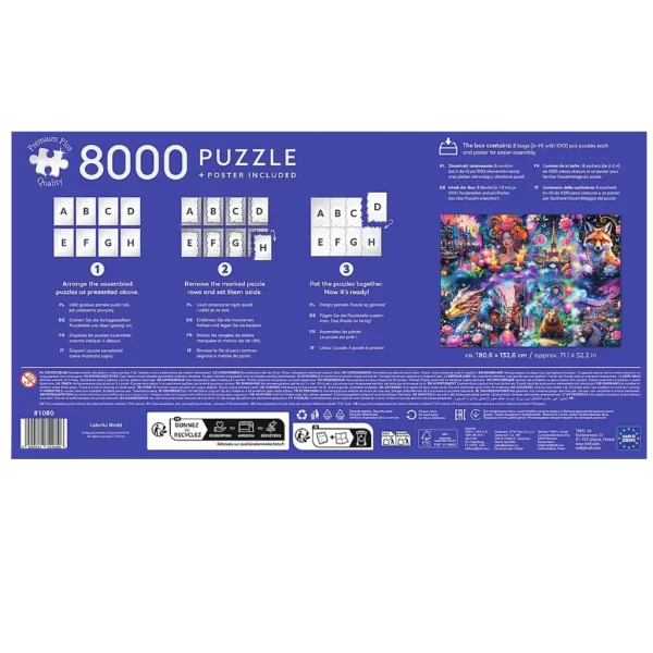 Farebný svet prémiový 8000 ks puzzle – Trefl obrázok 3