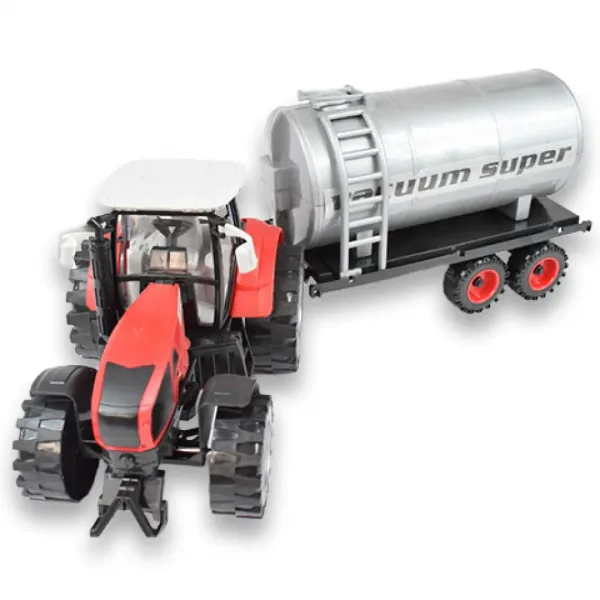 Farm Truck Series: Červený alebo zelený traktor s nádržou na vodu 46cm obrázok 3