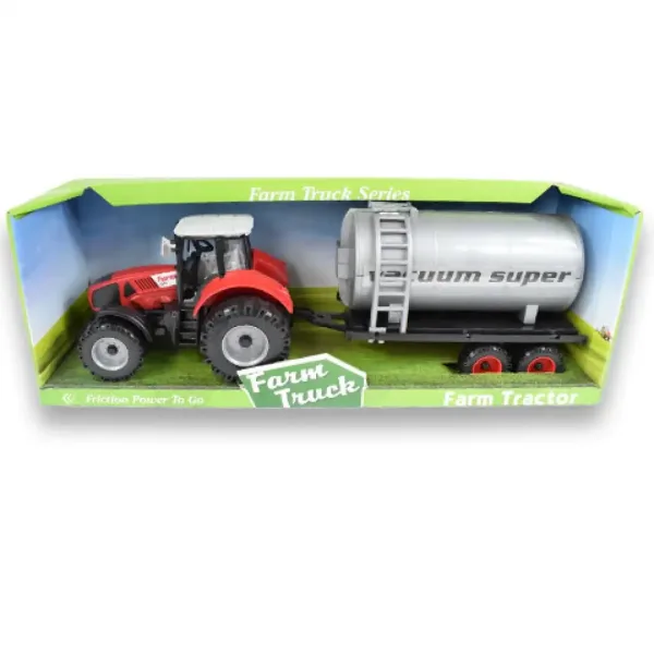 Farm Truck Series: Červený alebo zelený traktor s nádržou na vodu 46cm obrázok 7