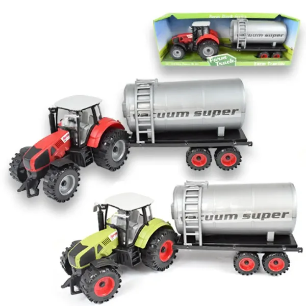 Farm Truck Series: Červený alebo zelený traktor s nádržou na vodu 46cm obrázok 8