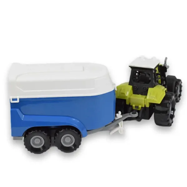 Farm Truck: Traktor s prívesom na prepravu koňa so svetlom a zvukom 23cm obrázok 3