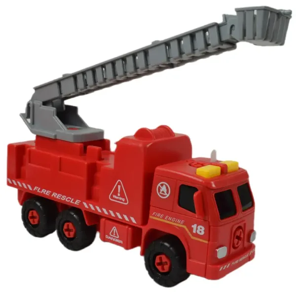 Fire Engine: Hasičské auto so žeriavom, náradím a zvukom 20cm obrázok 3