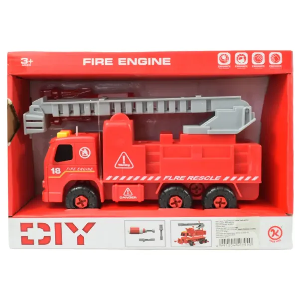 Fire Engine: Hasičské auto so žeriavom, náradím a zvukom 20cm obrázok 8