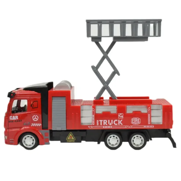 Fire Rescue: Hasičské auto so zdvíhacím košom so zotrvačníkom 19cm obrázok 4