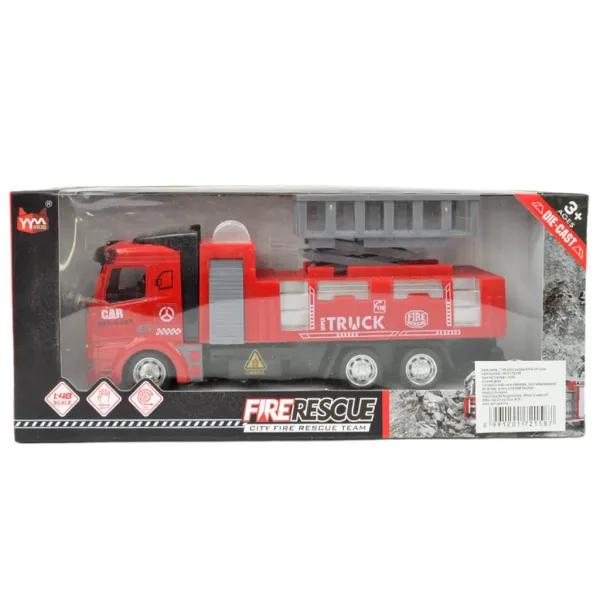 Fire Rescue: Hasičské auto so zdvíhacím košom so zotrvačníkom 19cm obrázok 5