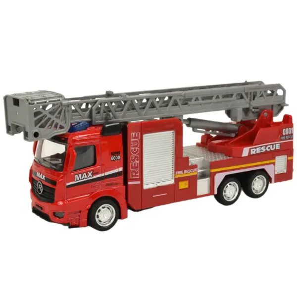 Fire Rescue: Hasičské auto so zotrvačníkom, svetlom a zvukom vo viacerých verziách 19cm 1ks obrázok 2
