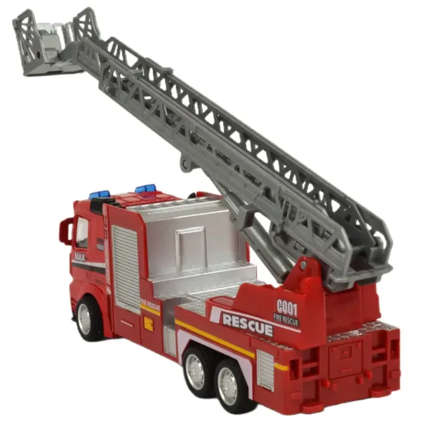Fire Rescue: Hasičské auto so zotrvačníkom, svetlom a zvukom vo viacerých verziách 19cm 1ks obrázok 4