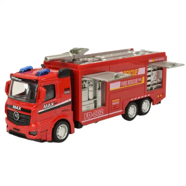 Fire Rescue: Hasičské auto so zotrvačníkom, svetlom a zvukom vo viacerých verziách 19cm 1ks obrázok 7