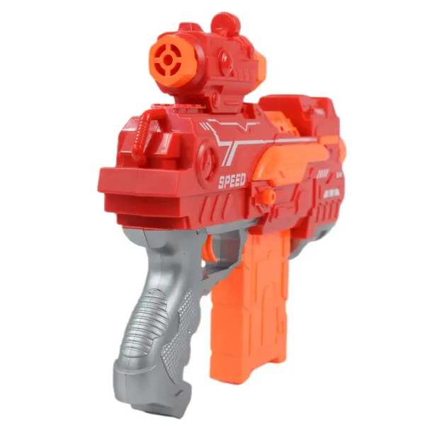 Fire Storm: Elektrická zbraň na penové náboje s nábojmi a svetlom 33 cm obrázok 3