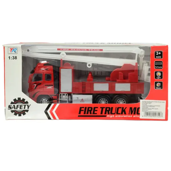 Fire Truck: Hasičské auto so zotrvačníkom, žeriavom, svetlom a zvukom 20cm obrázok 6
