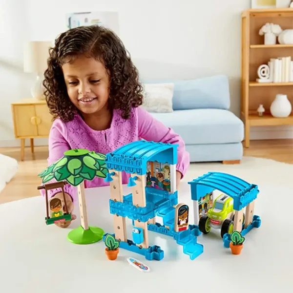 Fisher-Price: Wonder Makers pobrežný bungalov 35 dielna stavebnica - Mattel obrázok 4