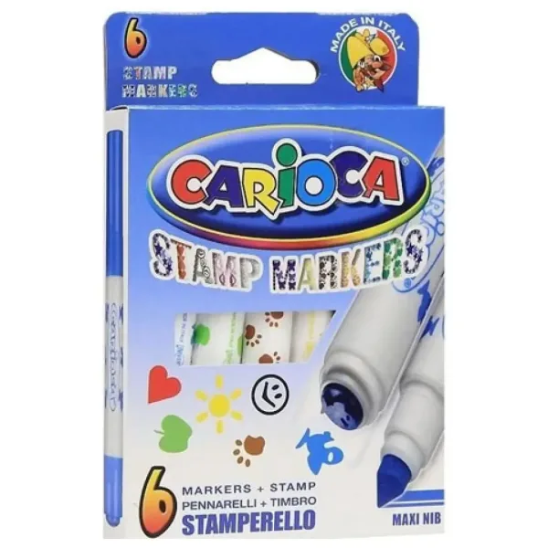 Fixky s pečiatkou 6ks - Carioca obrázok 2