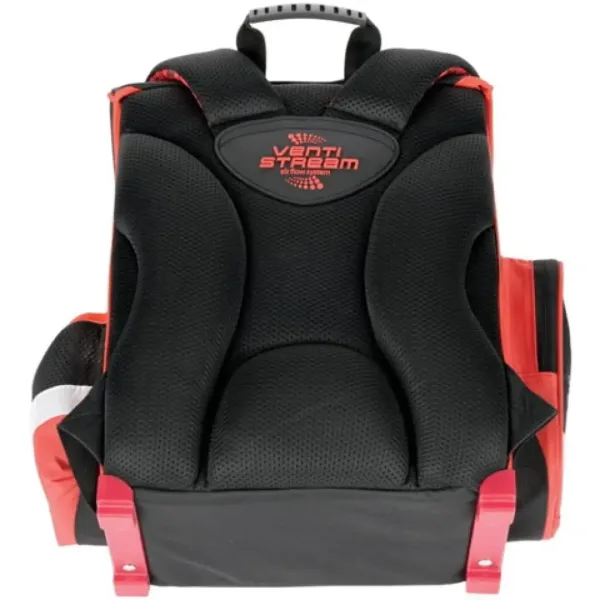 Football čierno-červená ergonomická školská taška, batoh 36x27x14cm - Bambino obrázok 2