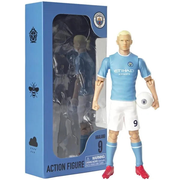 Futbalista akčná figura, 20cm - Manchester City, Haaland v drese číslo 9