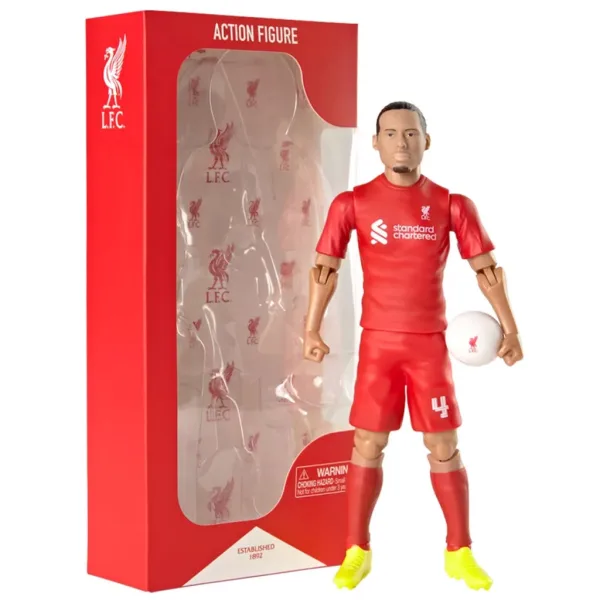 Futbalista akčná figúrka, 20 cm - Liverpool, Van Dijk v dresu číslo 4 obrázok 1