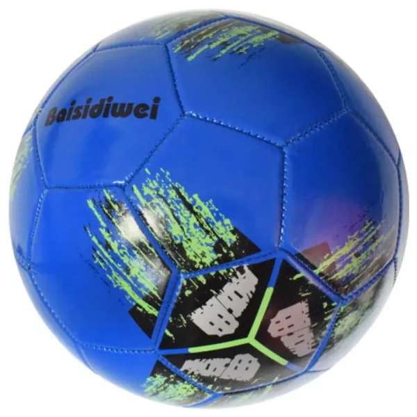 Futbalová lopta s umelej kože s krížovým vzorom 23 cm obrázok 9