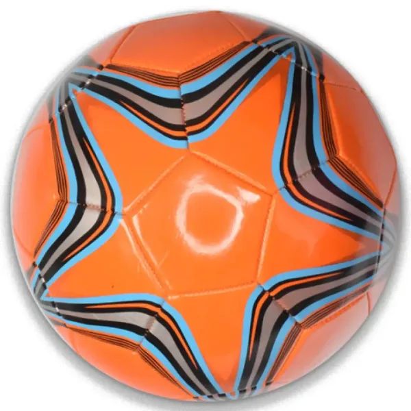 Futbalová lopta z umelej kože s hviezdičkovým vzorom 22 cm - rôzne verzie obrázok 2