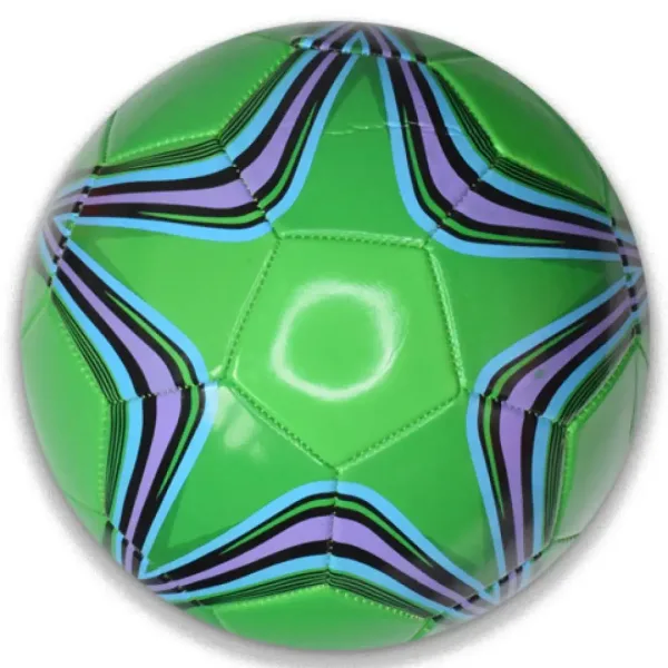 Futbalová lopta z umelej kože s hviezdičkovým vzorom 22 cm - rôzne verzie obrázok 4
