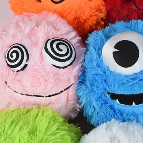 Fuzzy Monsters chlpatá plyšová lopta vo viacerých variantoch 23cm obrázok 5