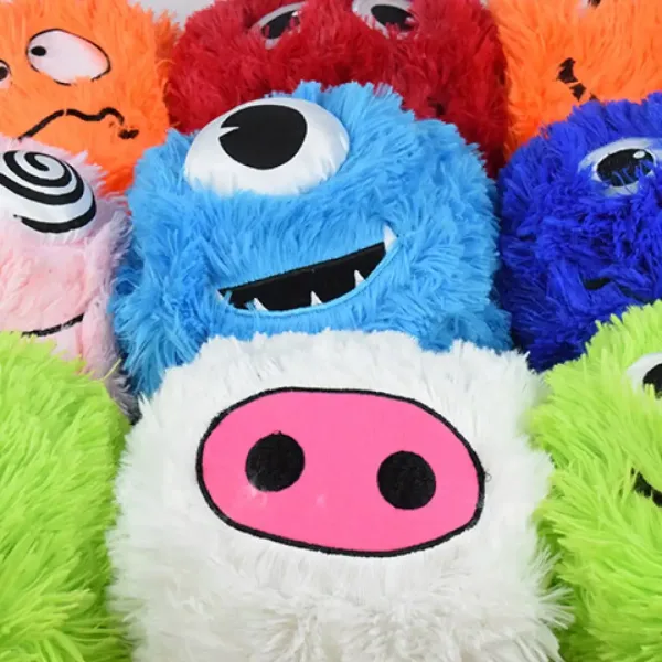 Fuzzy Monsters chlpatá plyšová lopta vo viacerých variantoch 23cm obrázok 6