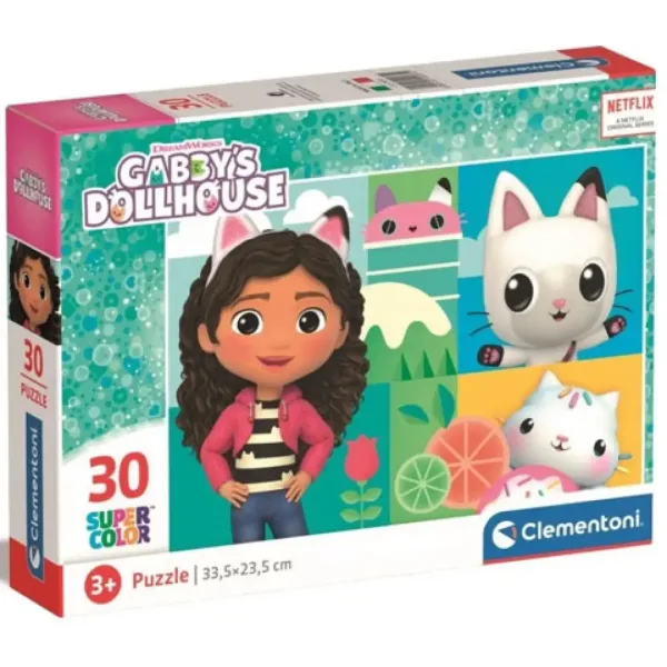 Gábinin kúzelný domček Supercolor puzzle 30 ks - Clementoni obrázok 1