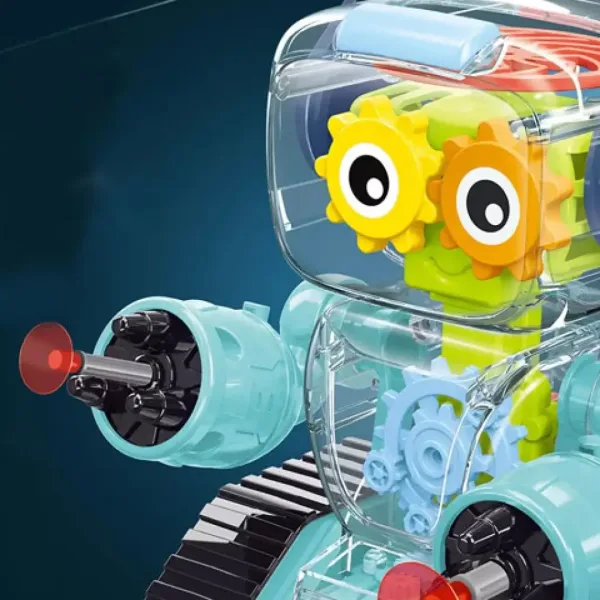 GearWheel svietiaci bojový robot s vystreľovačom vo dvoch variantoch obrázok 3