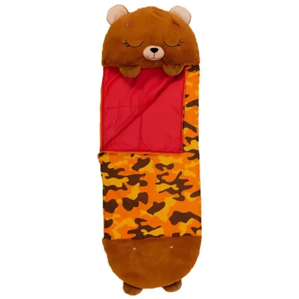 Happy Nappers: Hnedé macko, spací vak - vankúš 137 cm obrázok 2